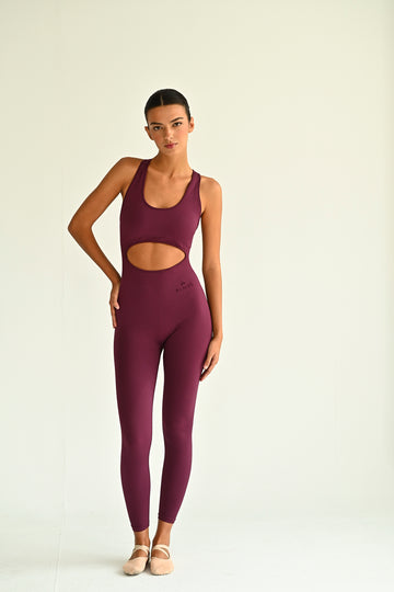 Jumpsuit Croisé Burgundy